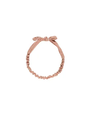 RYLEE   CRU Baby Bow Headband || Poppy Gingham