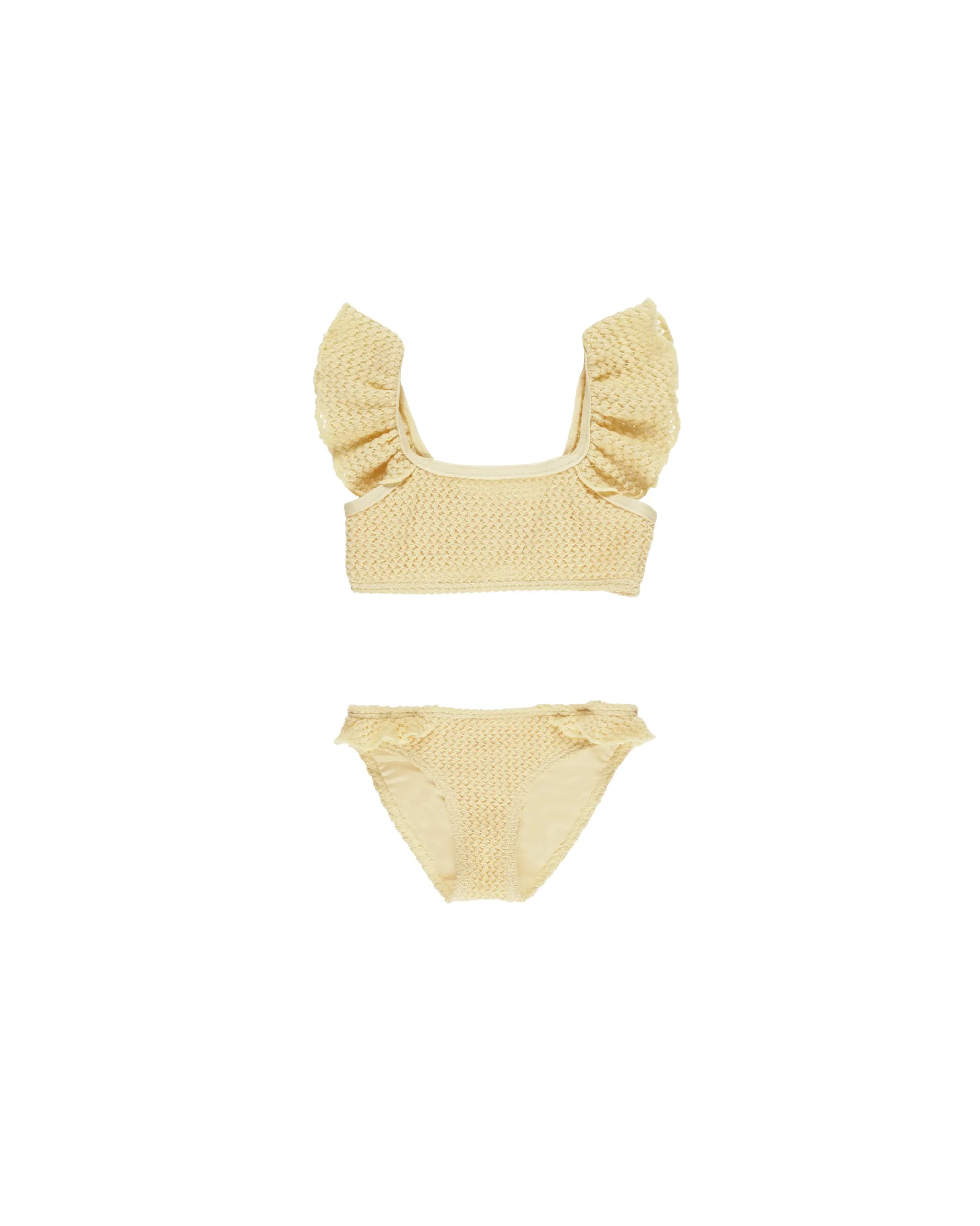 RYLEE   CRU Hanalei Bikini  || Yellow Crochet