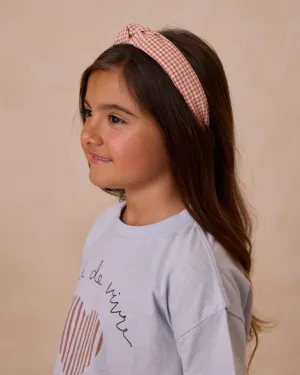 RYLEE   CRU Knotted Headband || Poppy Gingham