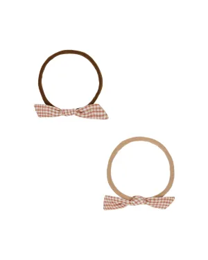 RYLEE   CRU Little Knot Headband || Poppy Gingham
