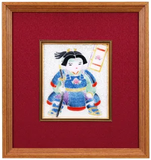 Saikosha - #008-18  Momotaro (Framed Cloisonné ware) - Free Shipping