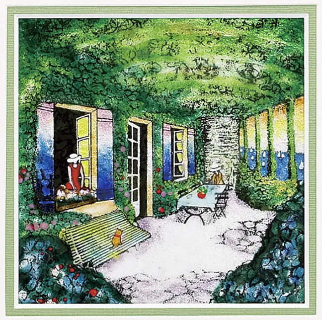 Saikosha - #015-06 Women by the window (Framed Cloisonné ware) - Free Shipping