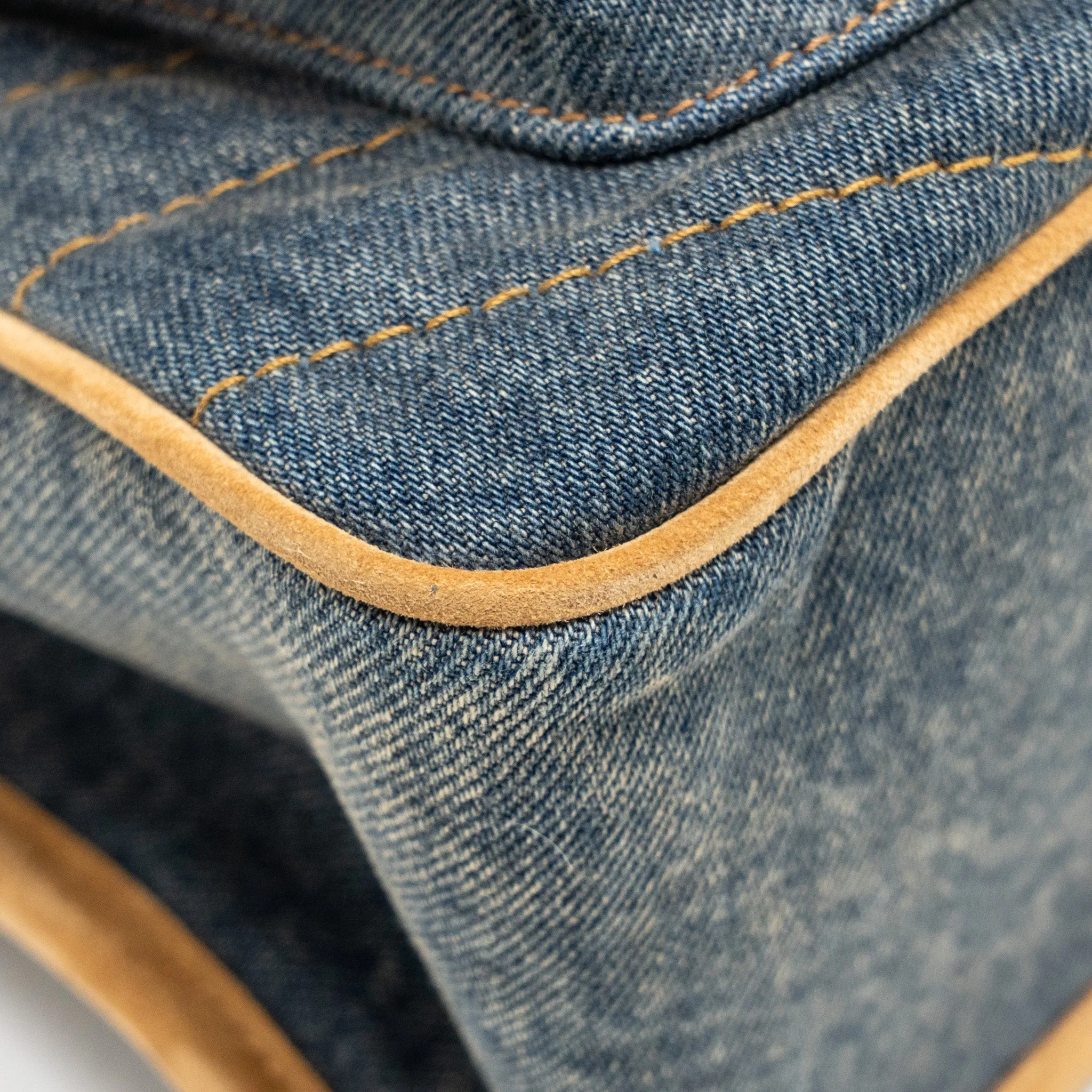 Saint Laurent/YSL Niki Shoulder bag Denim Blue/ CINNAMON GHW