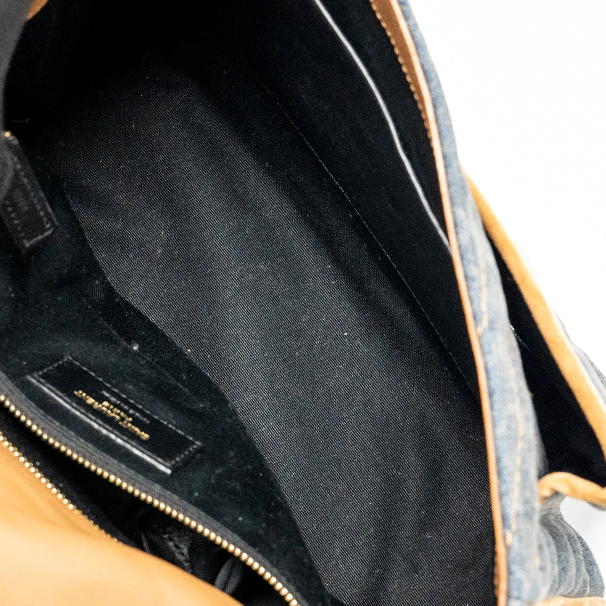 Saint Laurent/YSL Niki Shoulder bag Denim Blue/ CINNAMON GHW