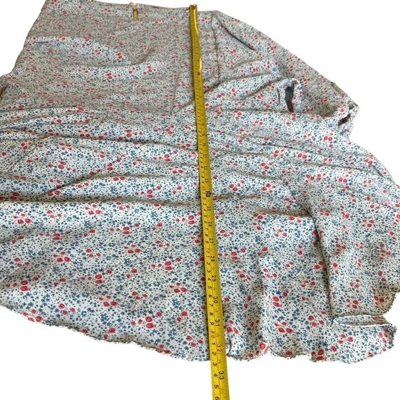 Saints &amp; Hearts Flowy Floral Mini Dress With 3/4 Sleeves Size Large