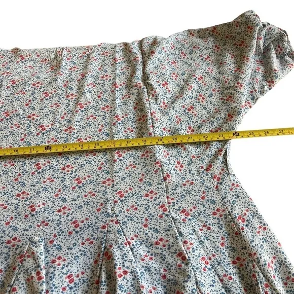 Saints &amp; Hearts Flowy Floral Mini Dress With 3/4 Sleeves Size Large