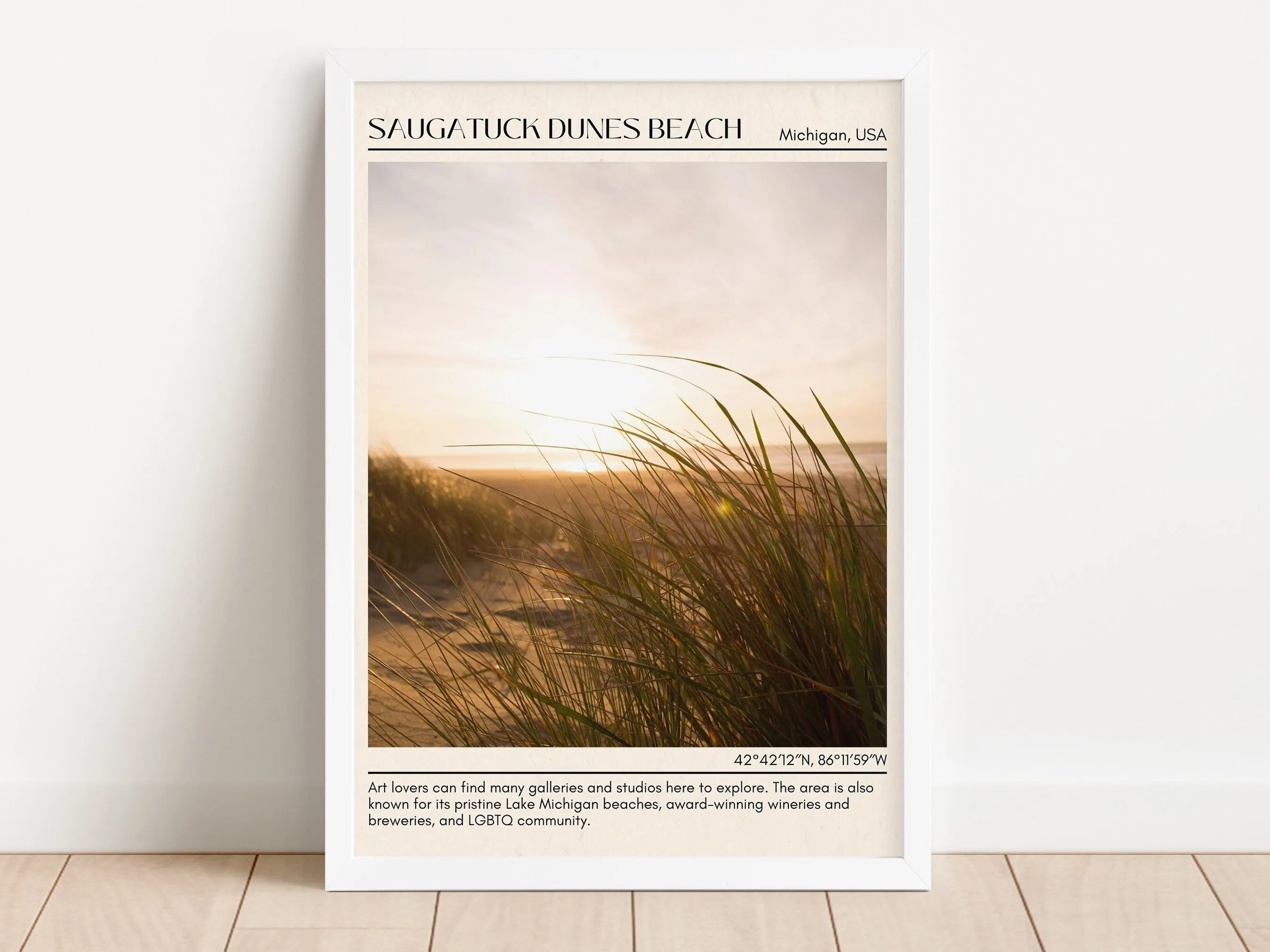 Saugatuck Dunes Beach Wall Canvas, USA