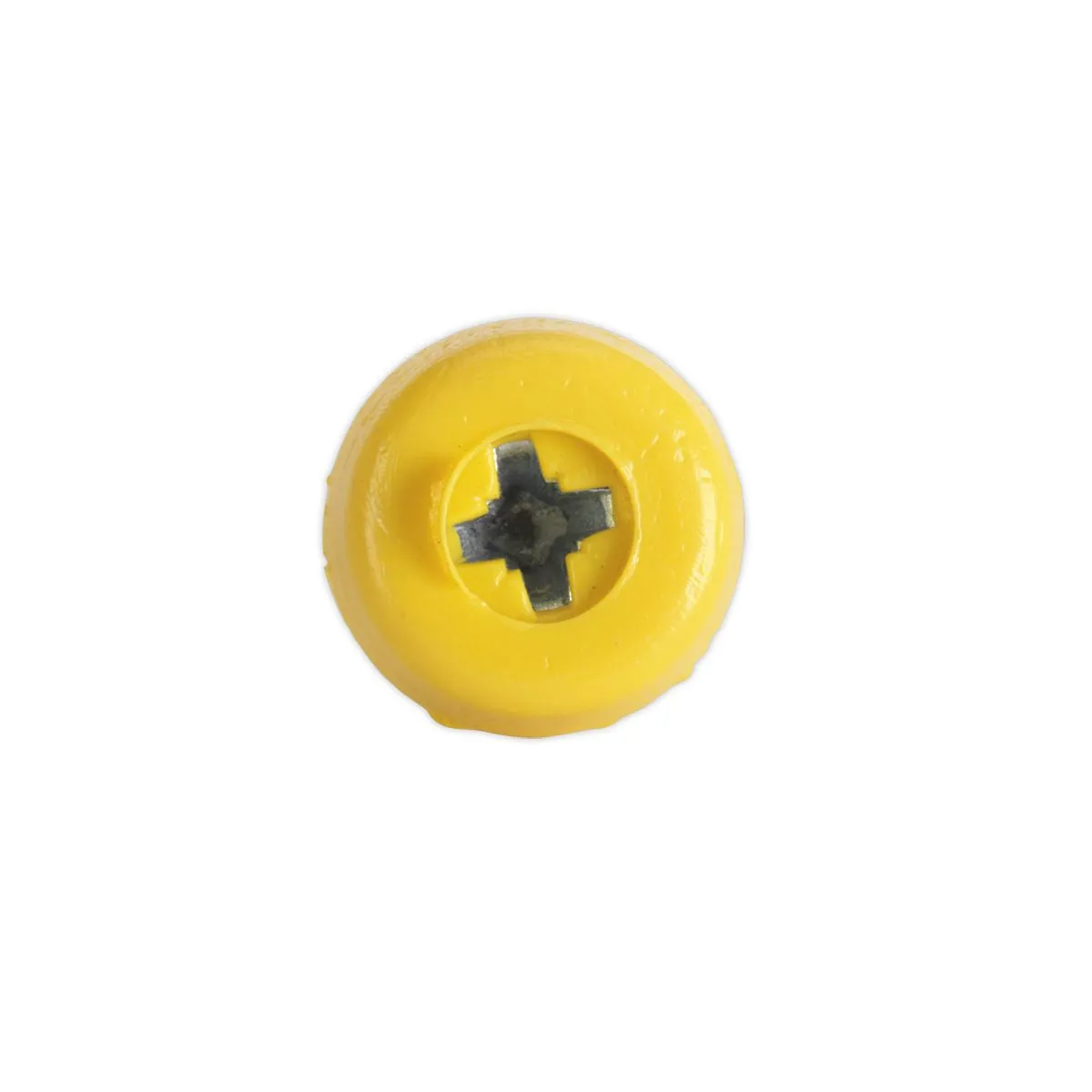 Sealey Numberplate Screw Plastic Enclosed Head 4.8 x 24mm Yellow Pack of 50