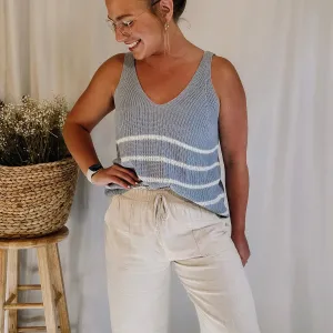 Seaside Striped Knit Tank - LAST ONE