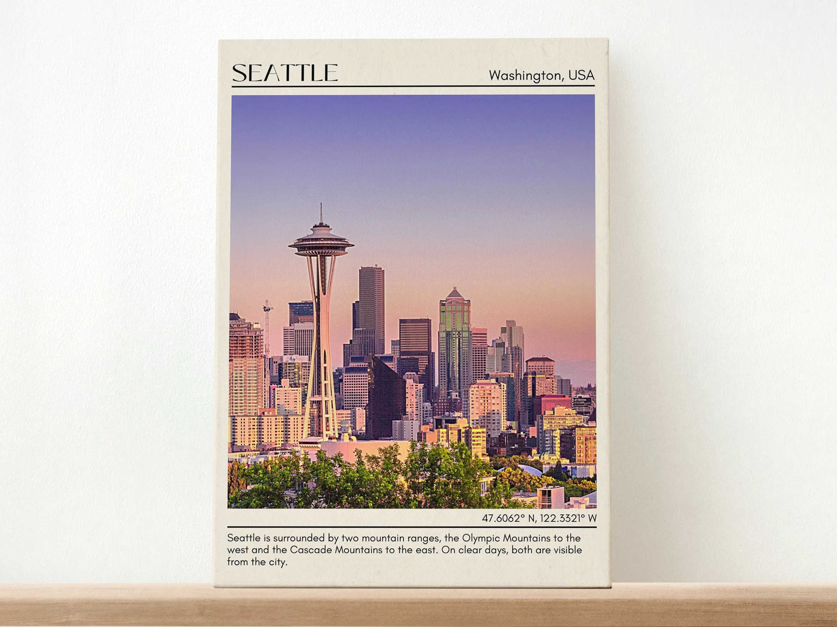 Seattle Wall Art, Washington, USA