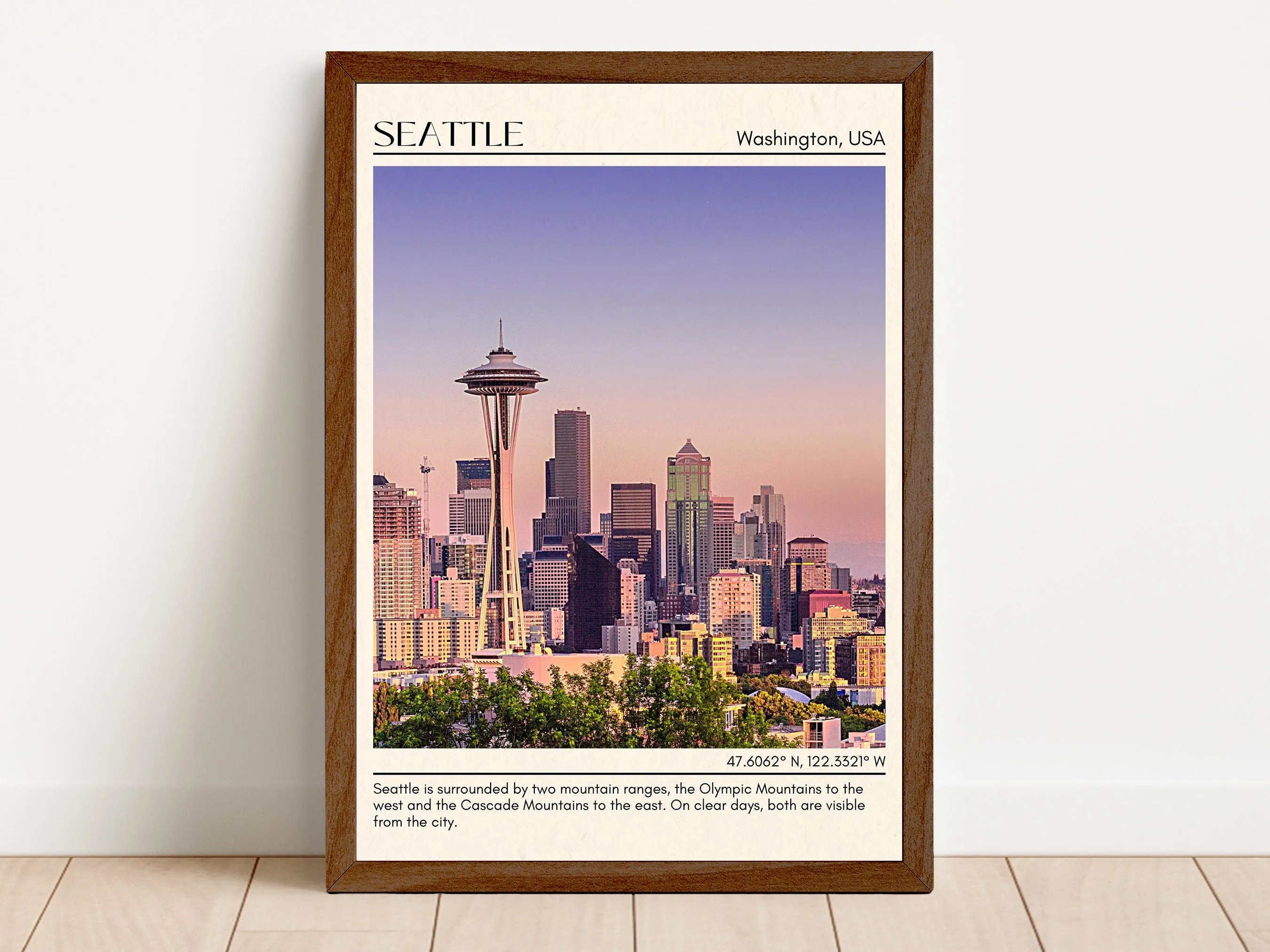 Seattle Wall Art, Washington, USA