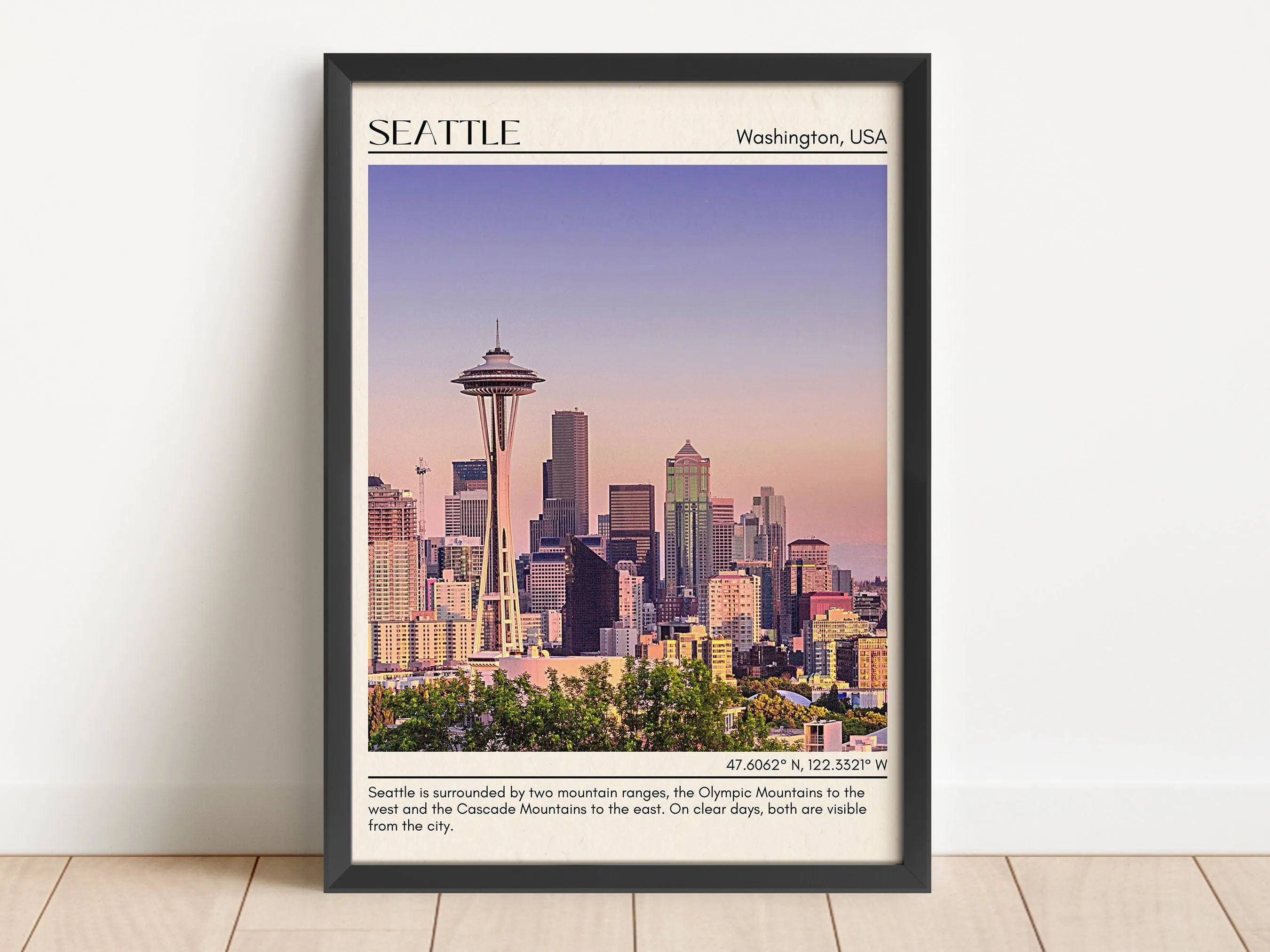 Seattle Wall Art, Washington, USA