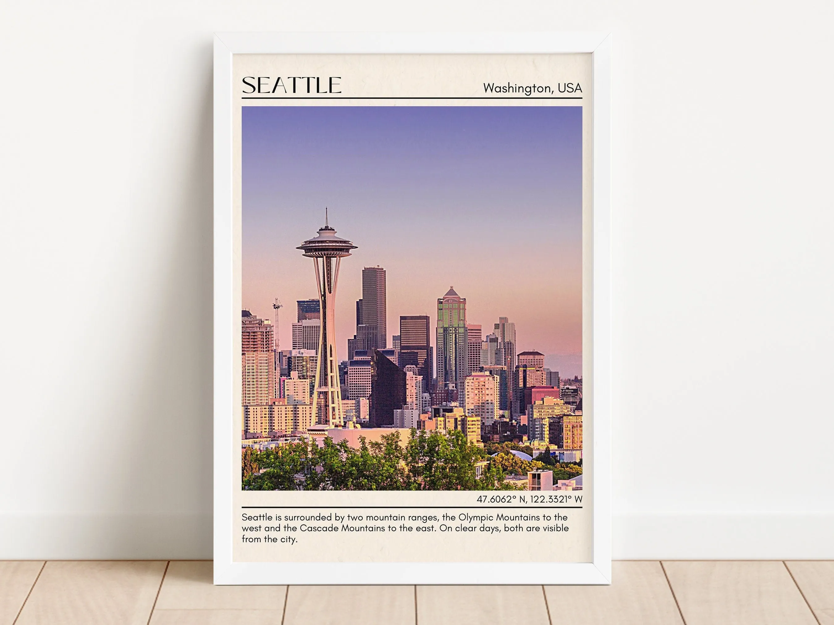 Seattle Wall Art, Washington, USA