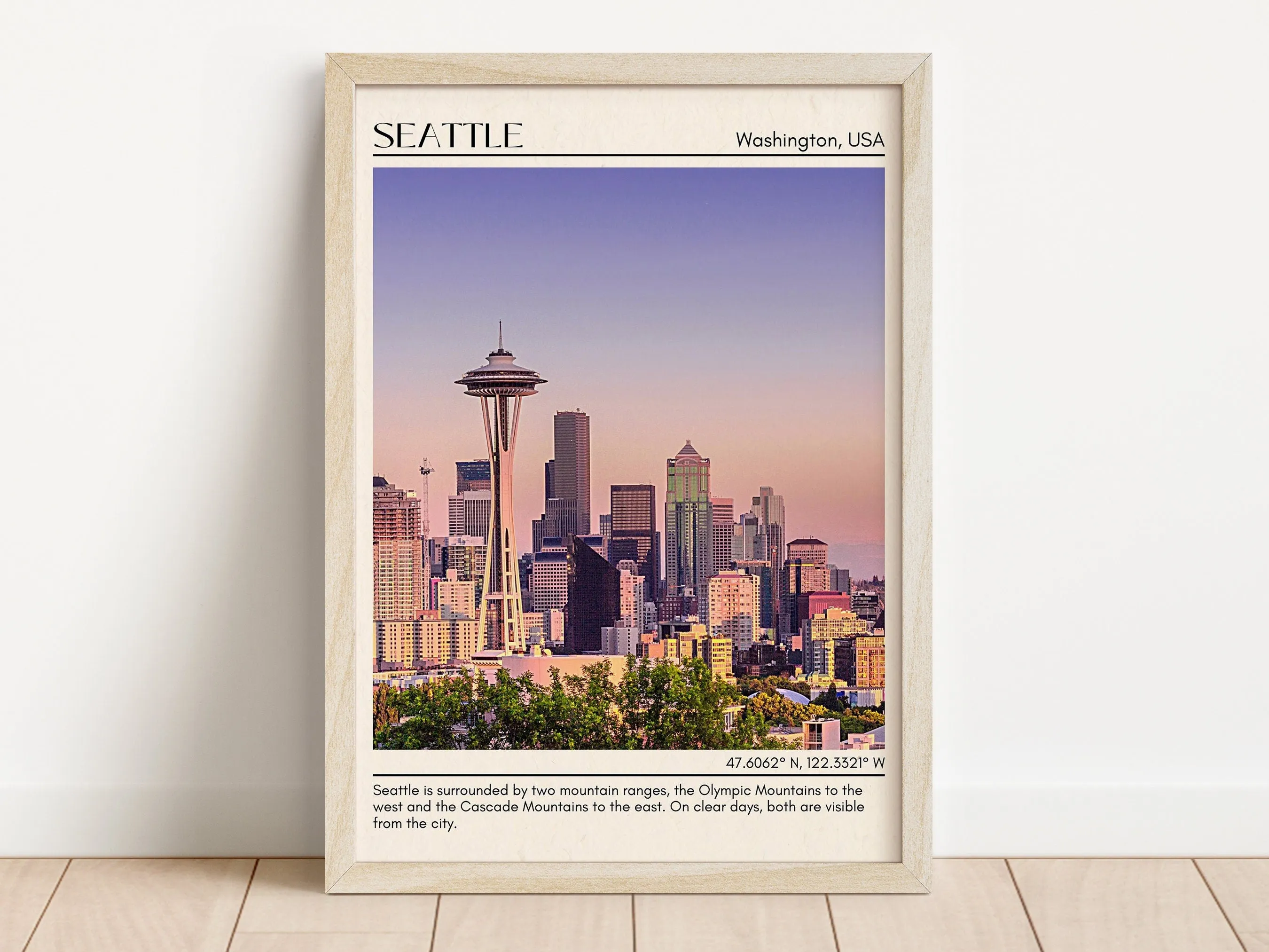 Seattle Wall Art, Washington, USA