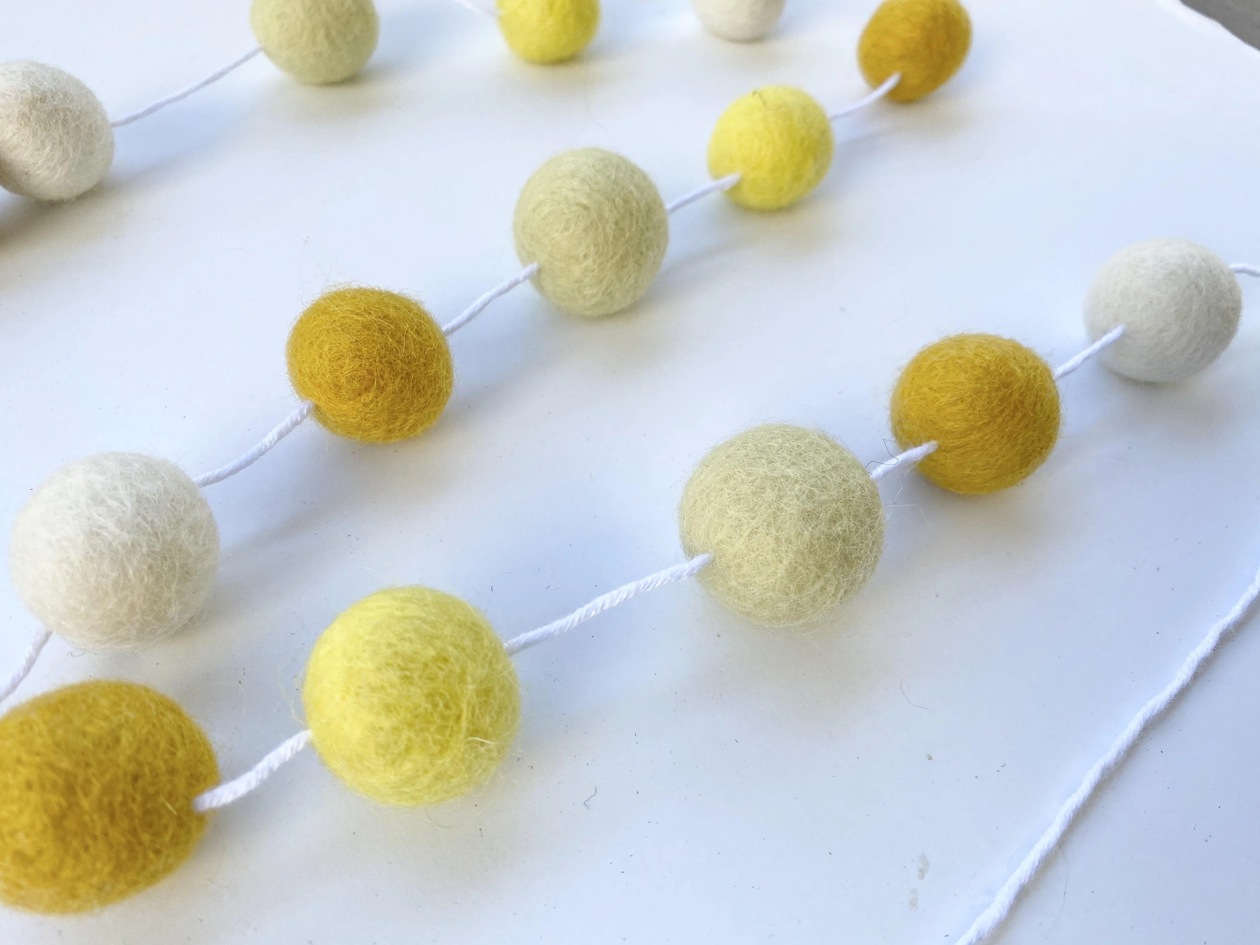 Shades of Yellow Summery Garland