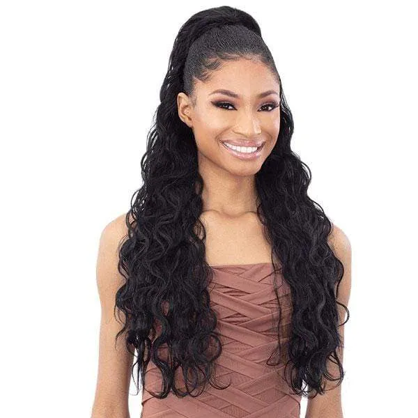Shake-N-Go Organique Mastermix Synthetic Pony Pro Ponytail - KING WAVE 28"