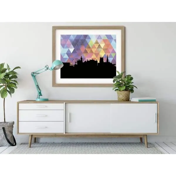 Sheffield, England geometric skyline