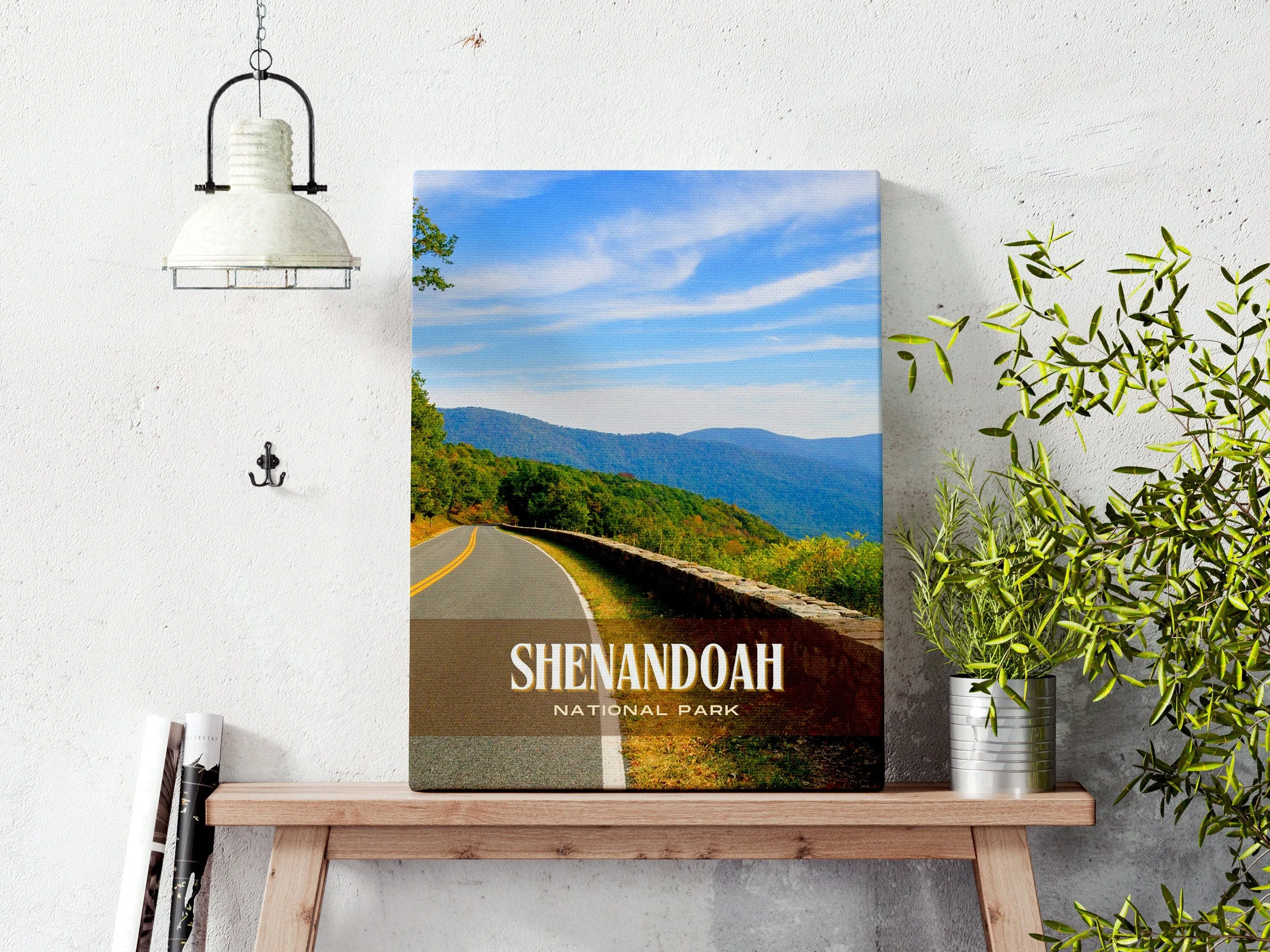 Shenandoah National Park Retro Wall Art, Virginia, USA