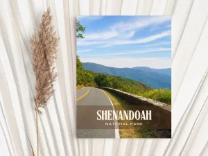 Shenandoah National Park Retro Wall Art, Virginia, USA