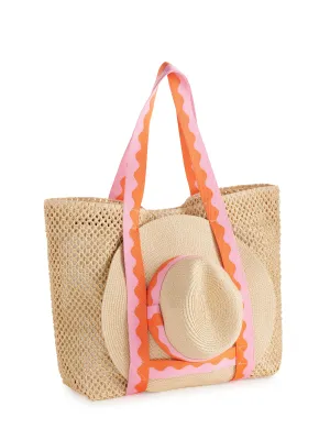 Shiraleah Antigua Tote And Hat Set