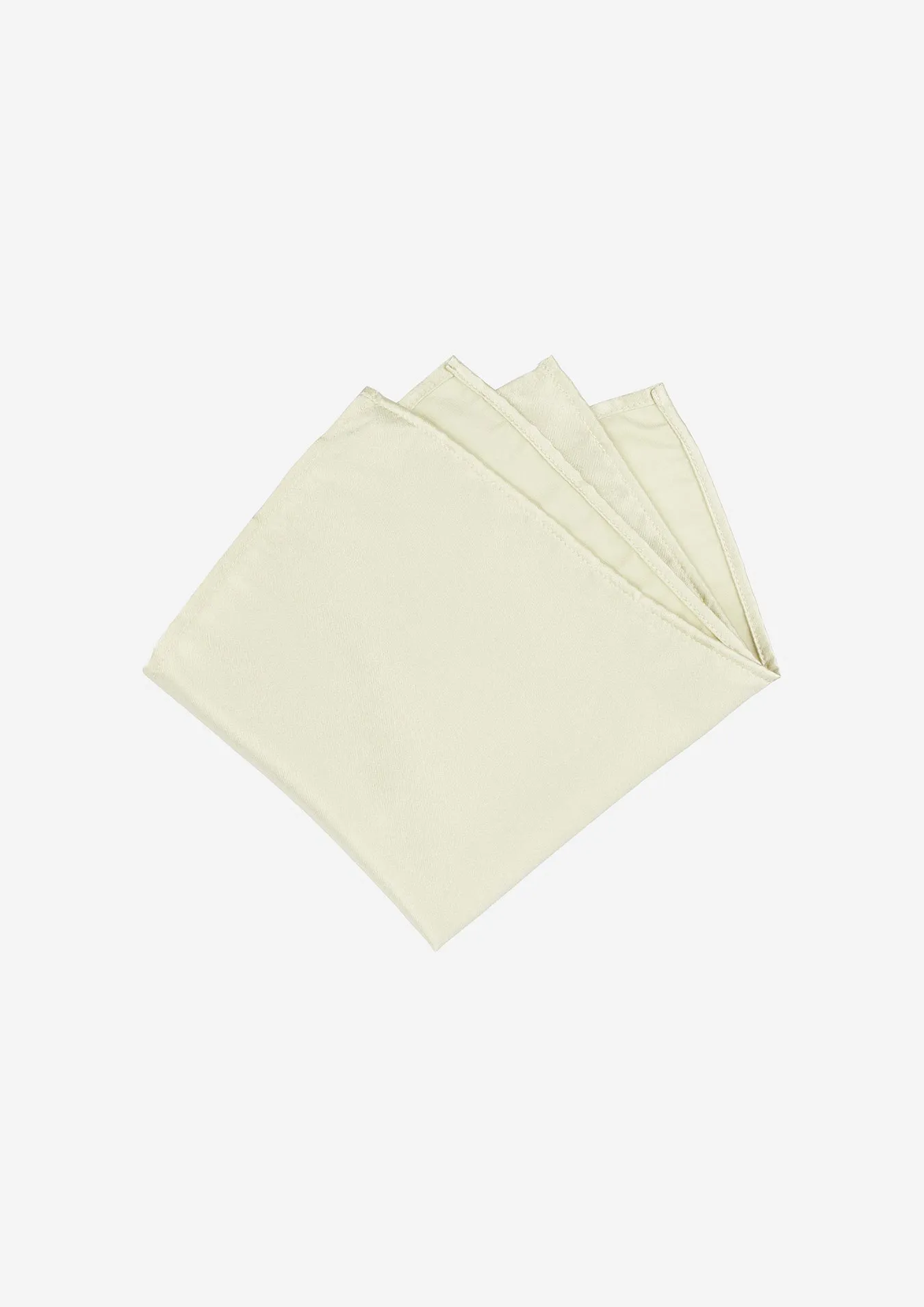 Silk Satin Champagne Gold Pocket Square