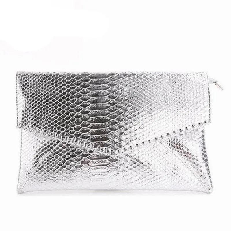 silver envelope clutch handbag women messenger bag influx of Europe and America fashion shoulder bag