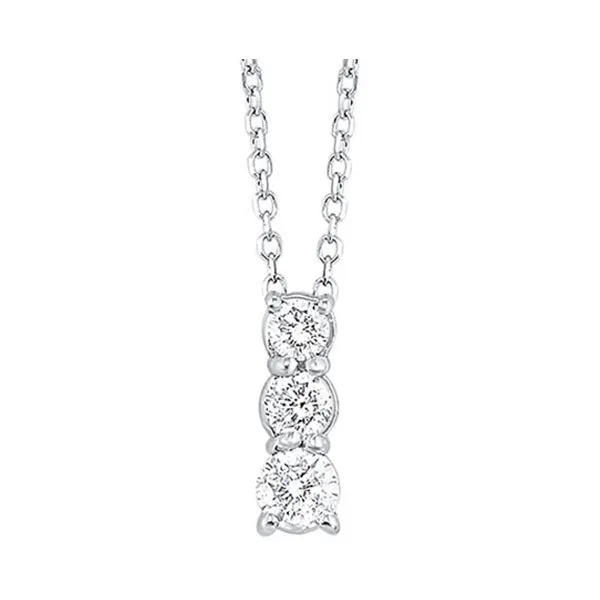 Silver (SLV 995) Cubic Zirconia Pendant -  1/4 ctw