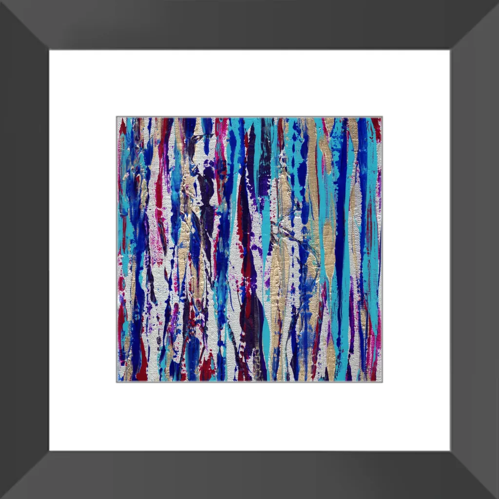 Silver Streak Framed Art Print