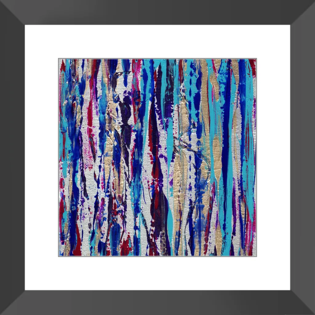 Silver Streak Framed Art Print