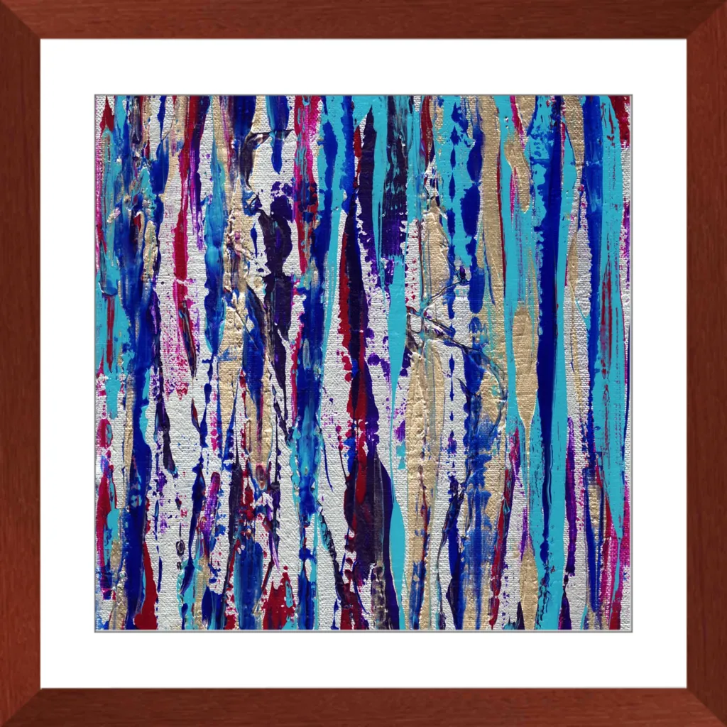Silver Streak Framed Art Print