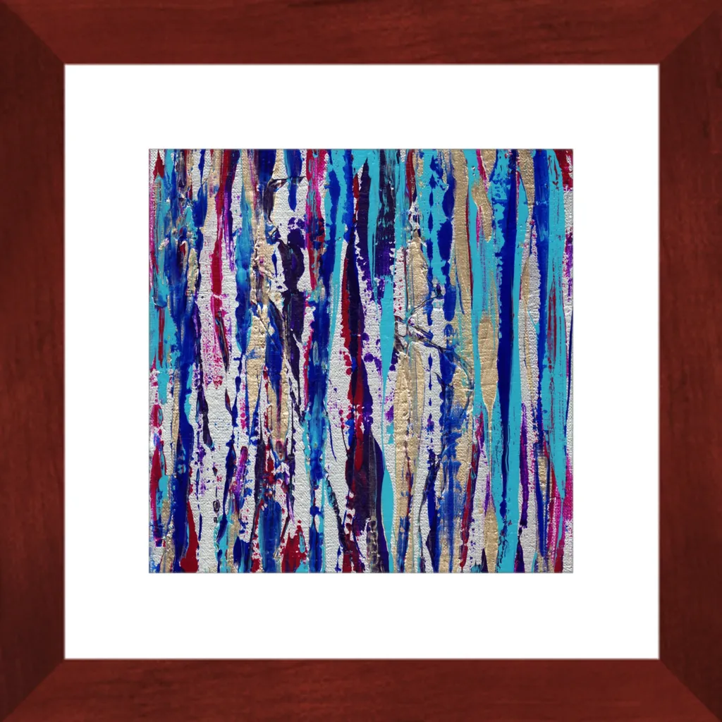 Silver Streak Framed Art Print