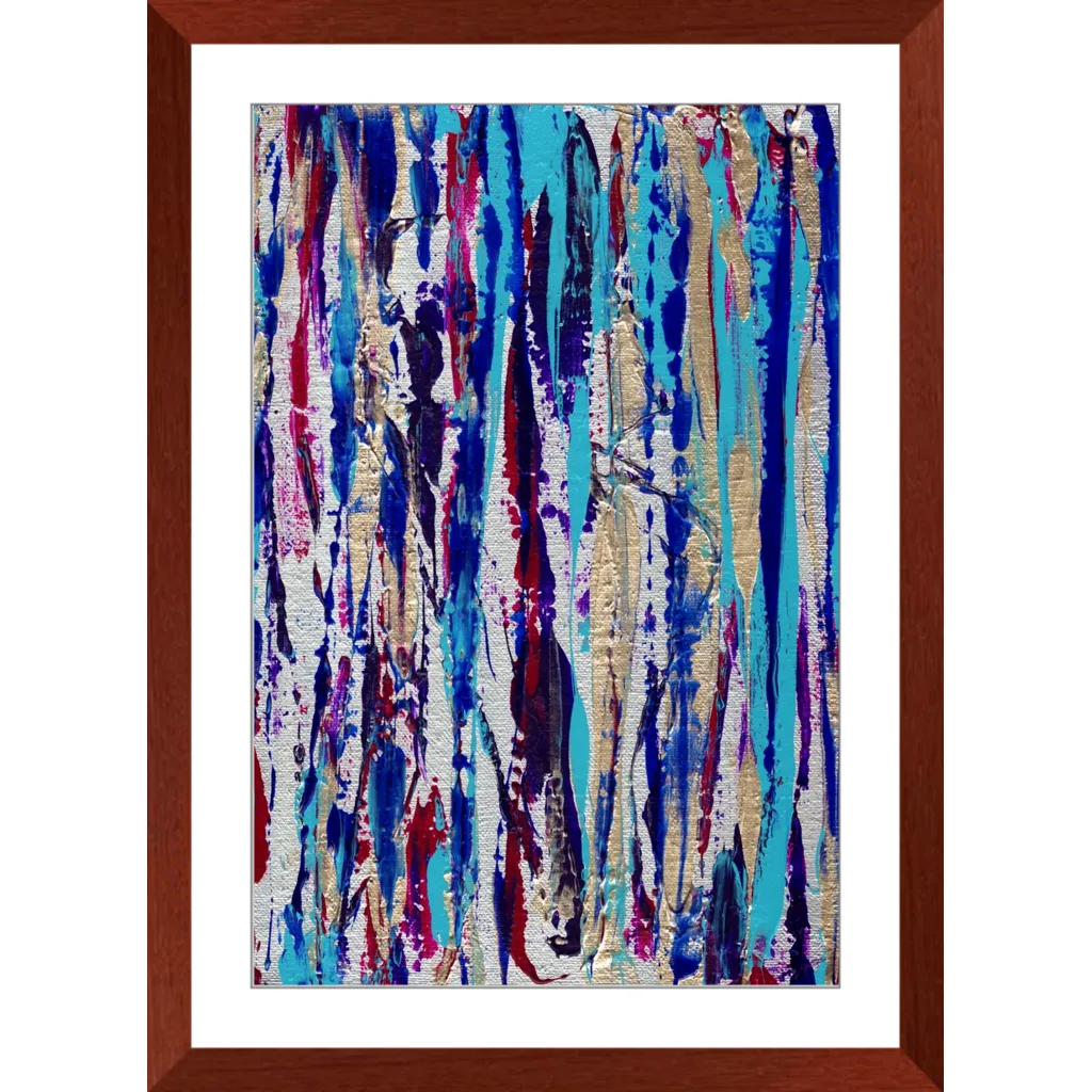 Silver Streak Framed Art Print