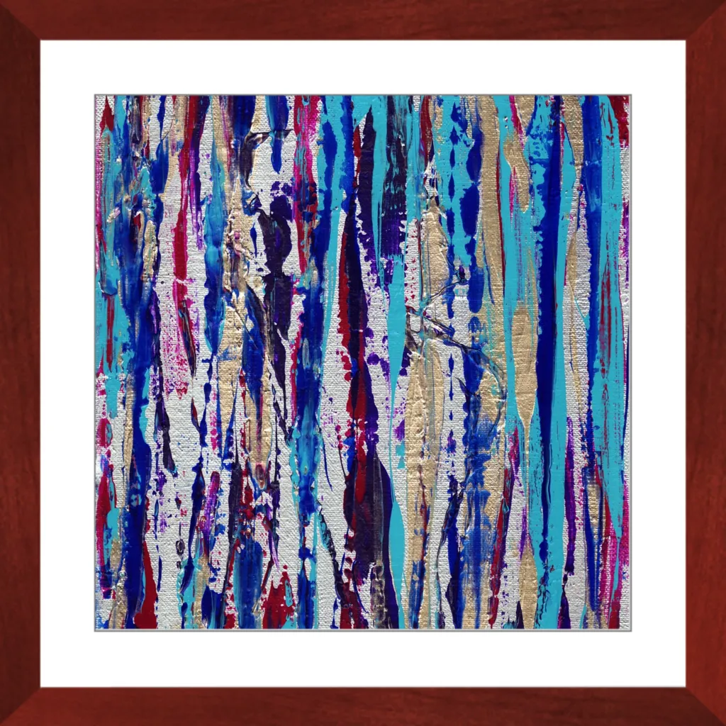 Silver Streak Framed Art Print