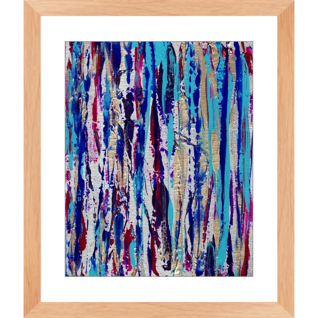 Silver Streak Framed Art Print