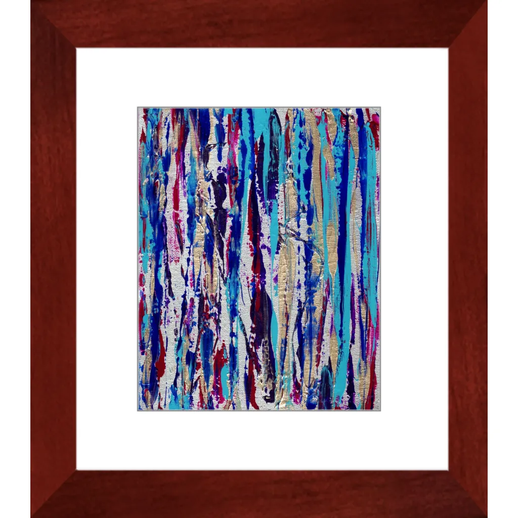 Silver Streak Framed Art Print