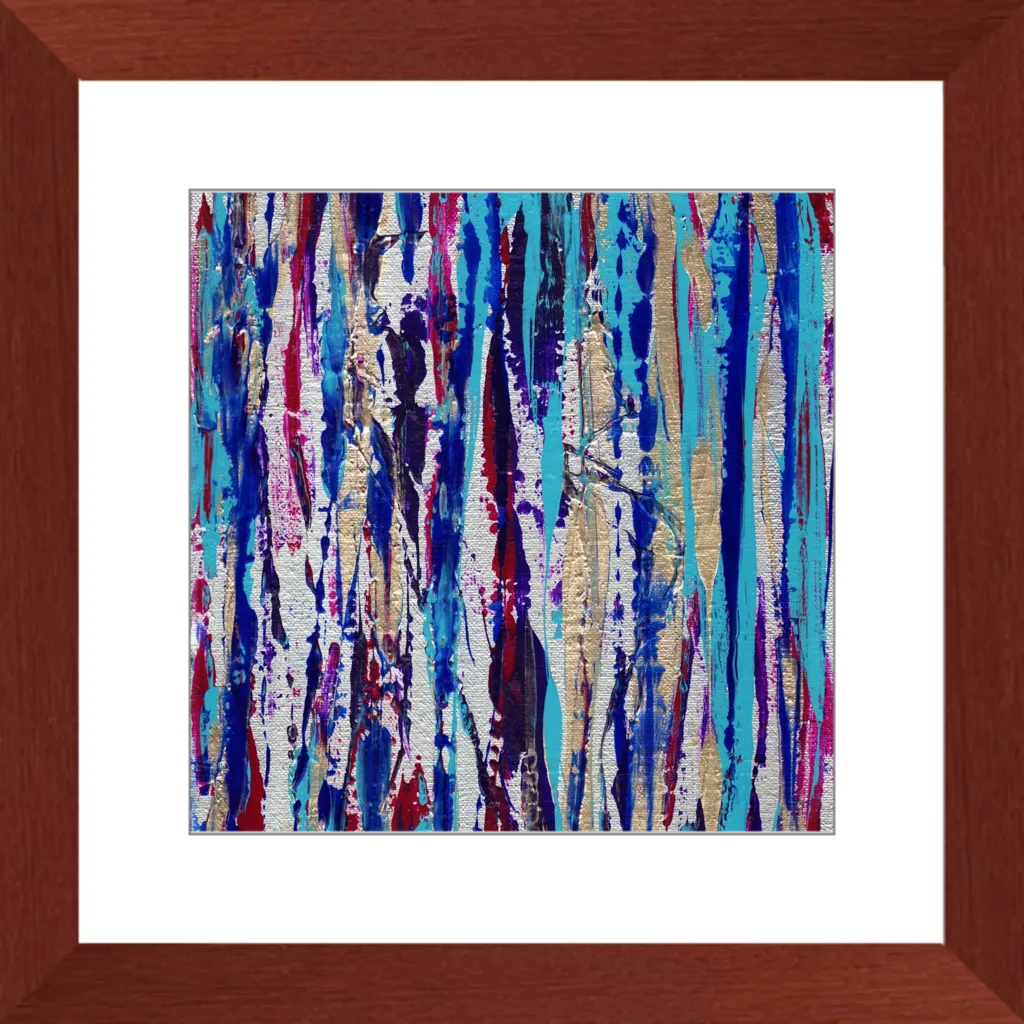 Silver Streak Framed Art Print