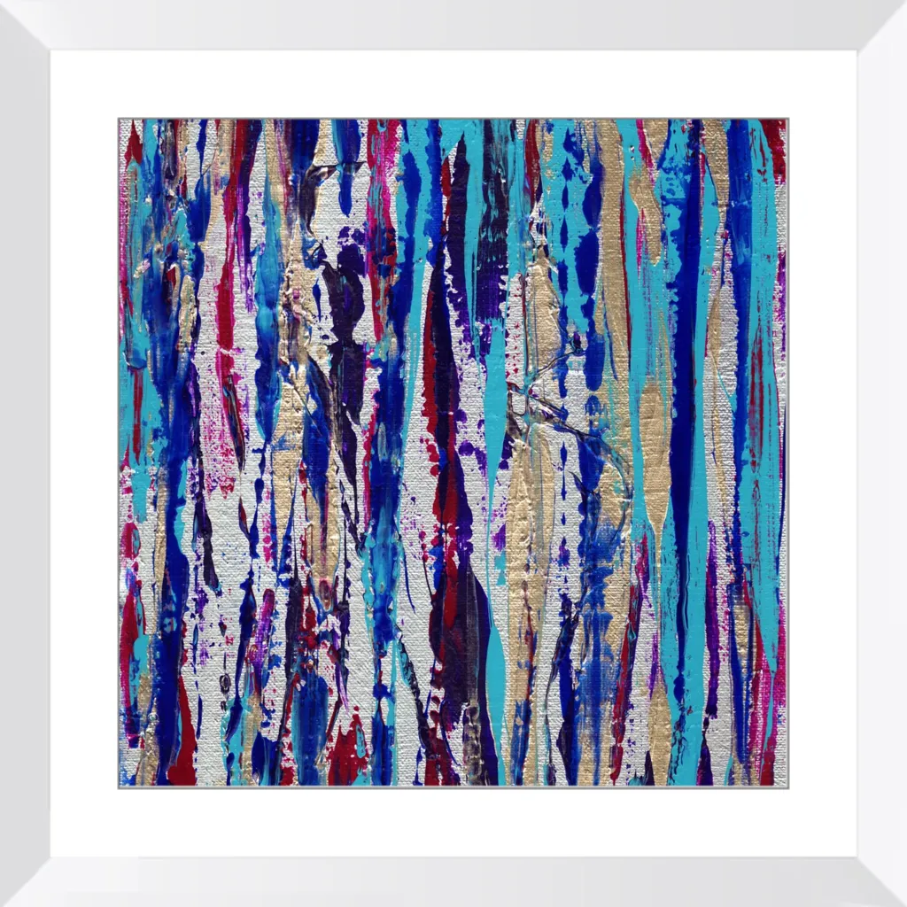 Silver Streak Framed Art Print