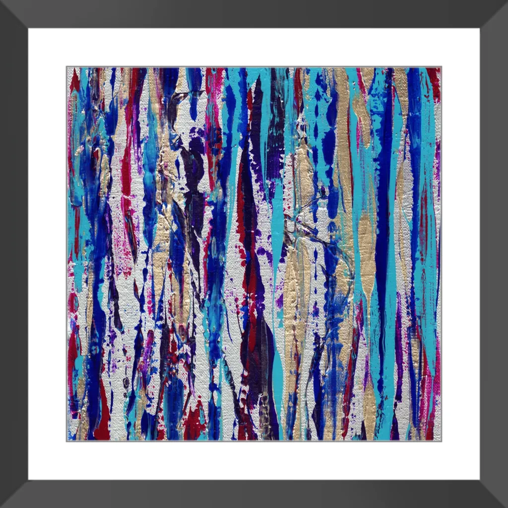 Silver Streak Framed Art Print