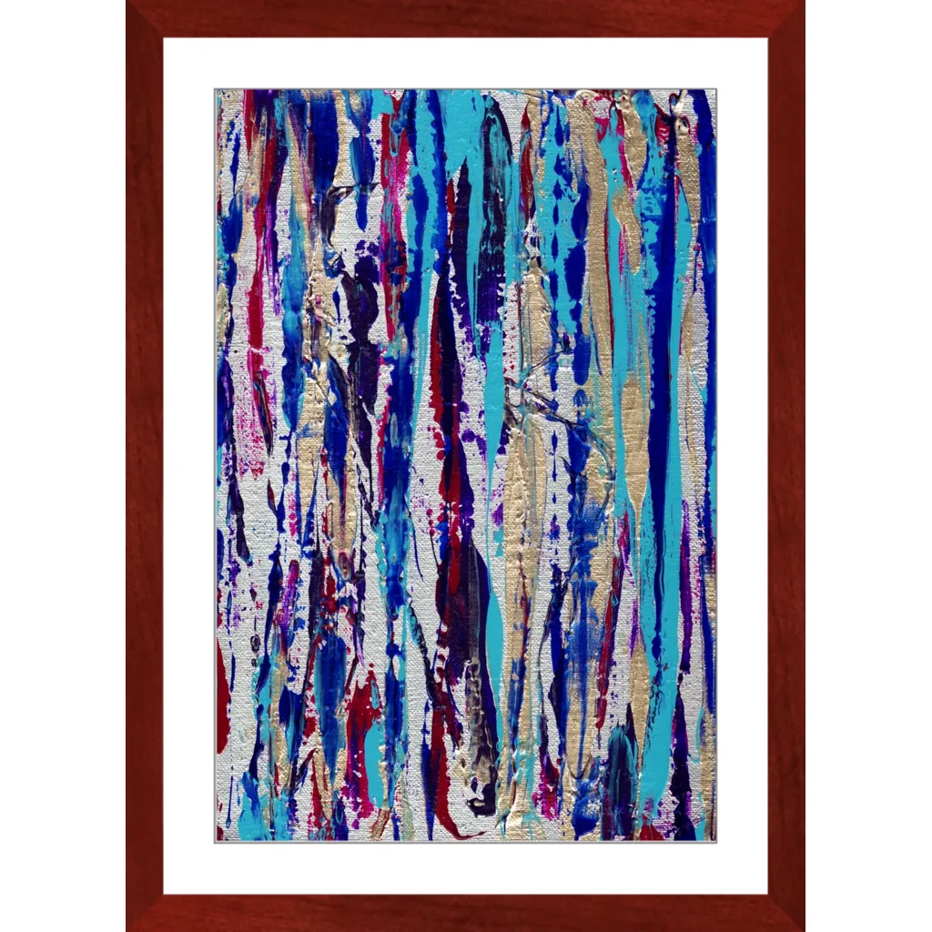 Silver Streak Framed Art Print