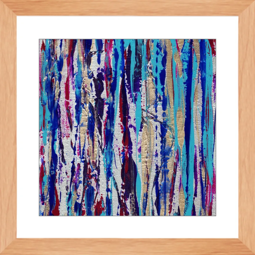 Silver Streak Framed Art Print