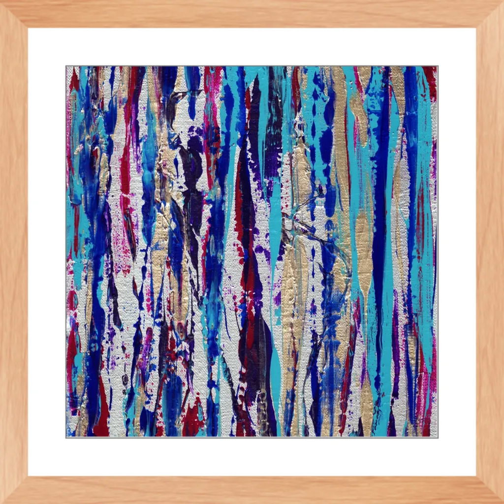 Silver Streak Framed Art Print