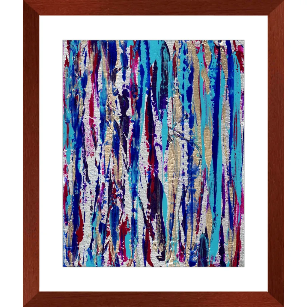 Silver Streak Framed Art Print