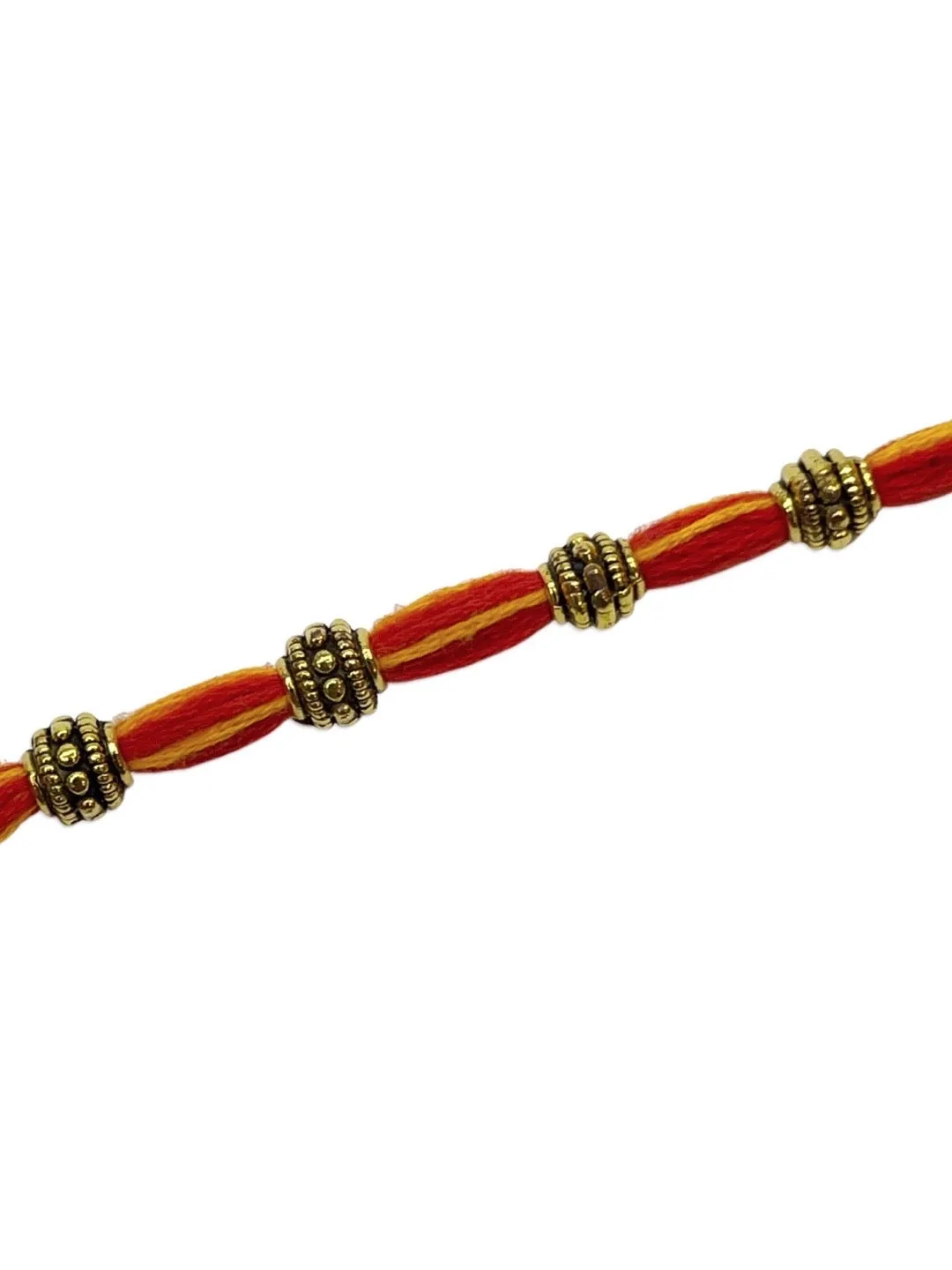 Simple Beads Rakhi With Multicolor Thread Rakhi For Raksha Bandhan