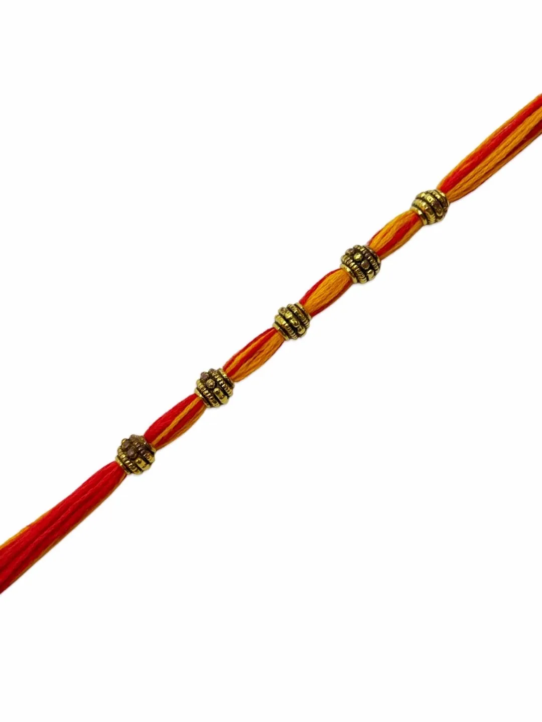 Simple Beads Rakhi With Multicolor Thread Rakhi For Raksha Bandhan