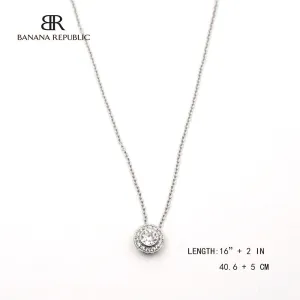 Simple Beautiful Crystal Pendant necklace