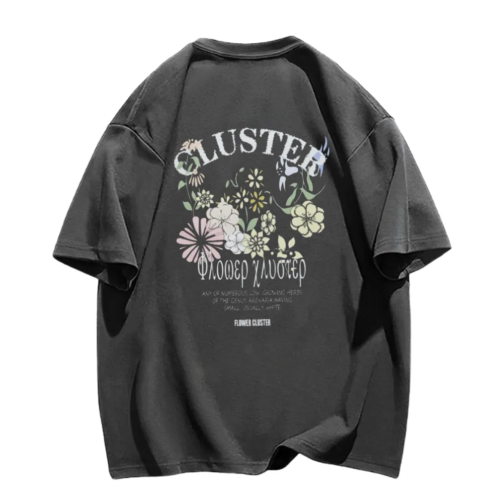 Simple Flower Letters T-Shirt