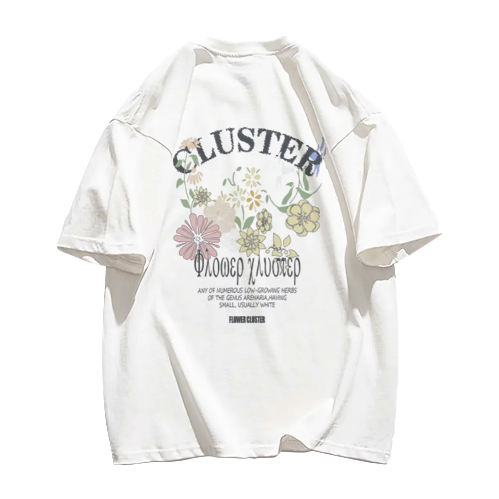 Simple Flower Letters T-Shirt