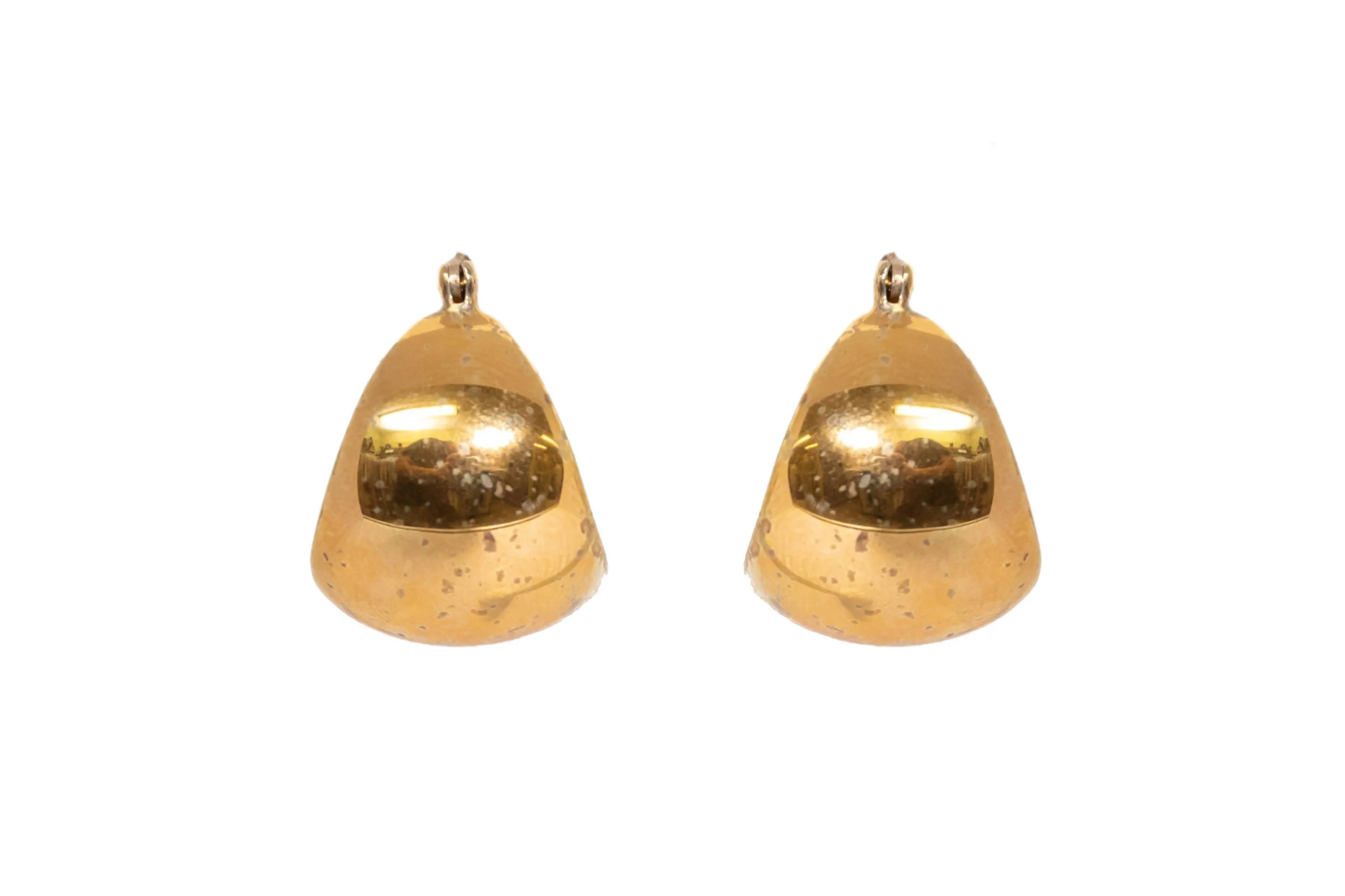 Simple Gold Wide Hoop Earrings