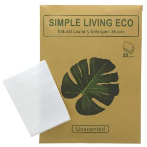 Simple Living Eco | Laundry Detergent Sheets | 32 Sheet