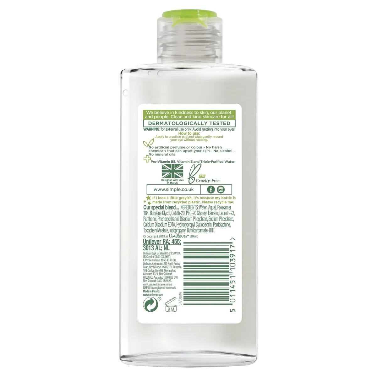 Simple Make-Up Remover Conditioning 125mL